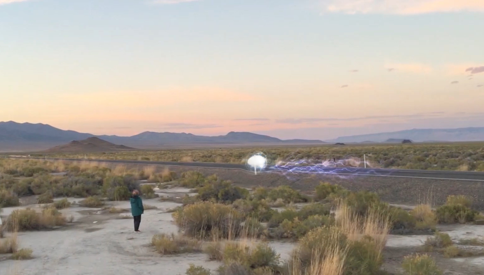 Eta hitting 88 mph, creating a temporal displacement in space-time continuum. Click to see video .