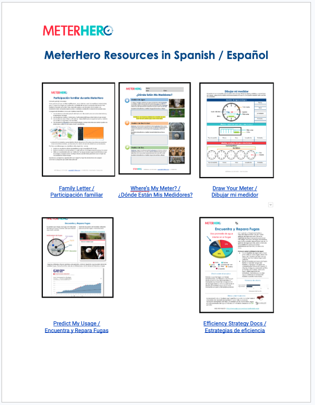 MeterHero Resources in Spanish / Español