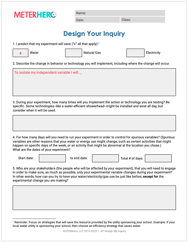 Design Your Inquiry