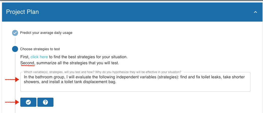 Summarize all the strategies that you will test