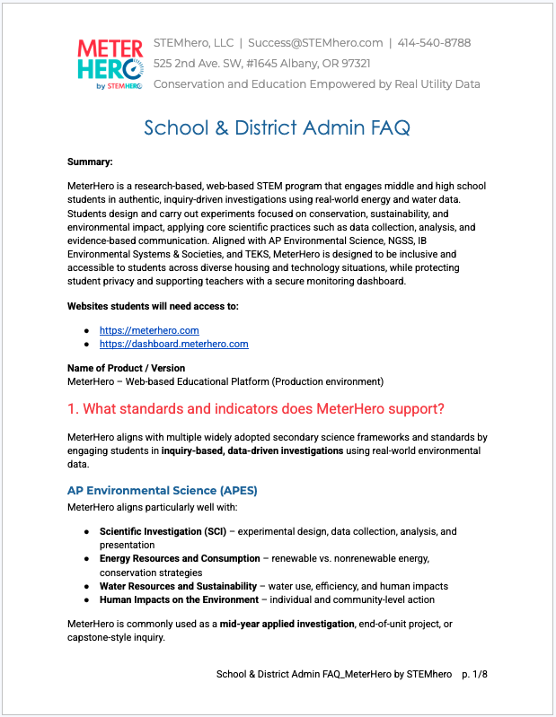School &amp; District Admin FAQ