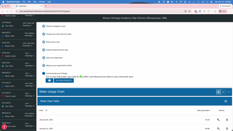Gif showing how to upload your final project