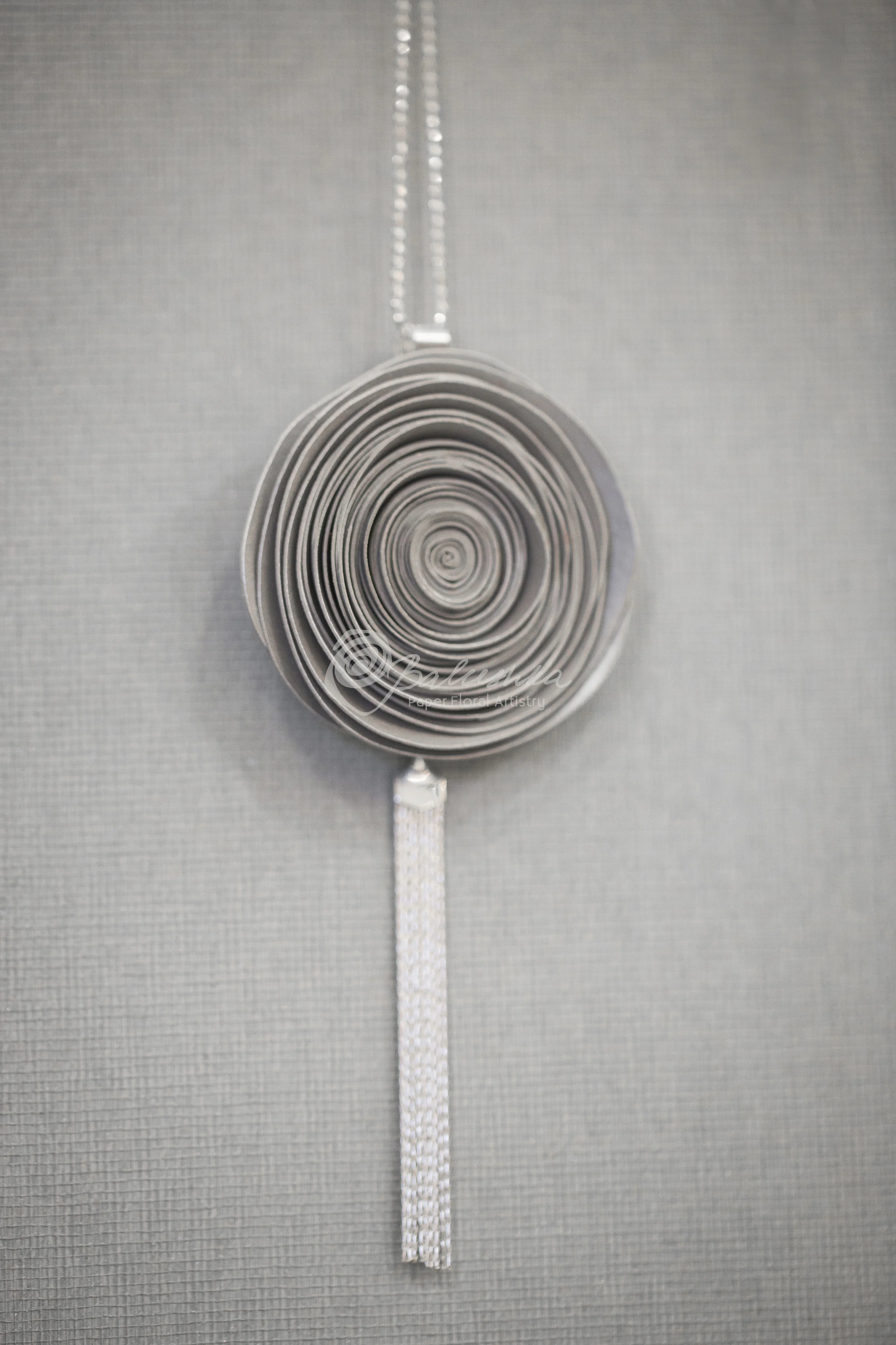 tassel necklace silver
