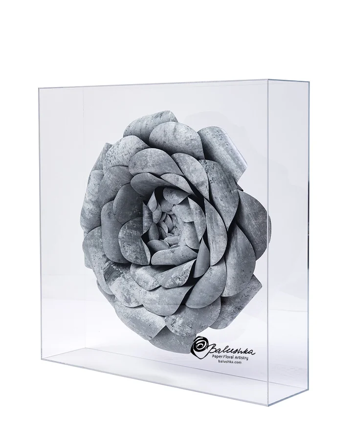 Lucite-enclosed hand painted Daisy