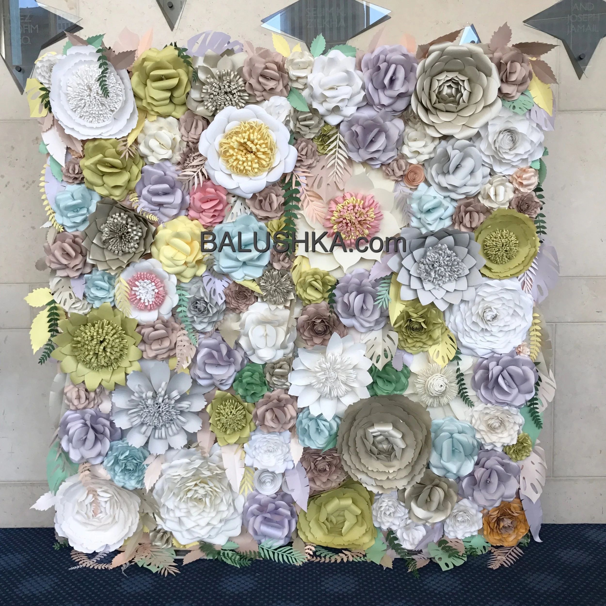 8ft by 8ft PASTEL WALL $1500