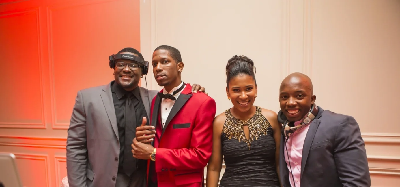 Dj Backspin & Dj iET w/the groom & wedding planner