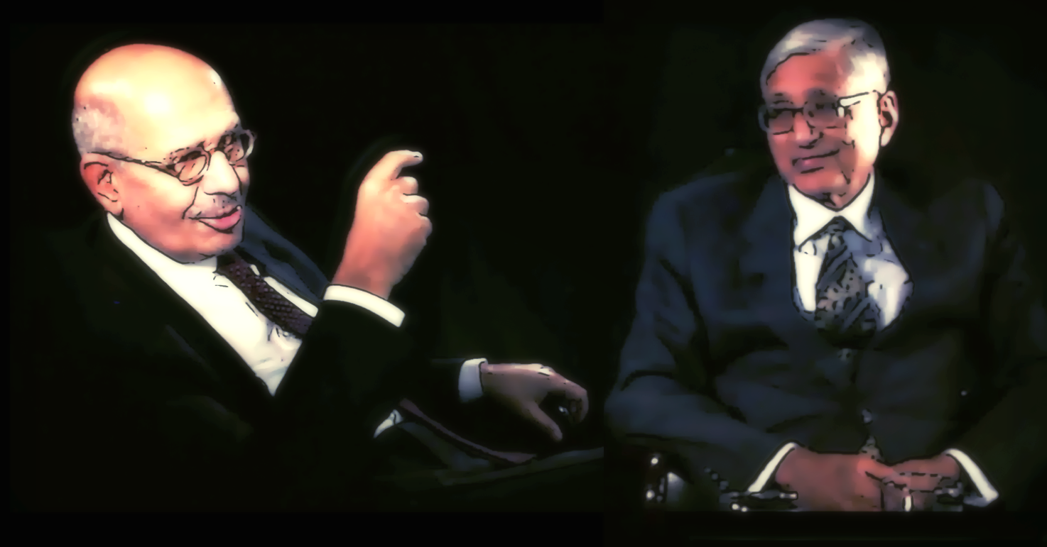 Mohamed ElBaradei and Rajmohan Gandhi, Egypt, 2012
