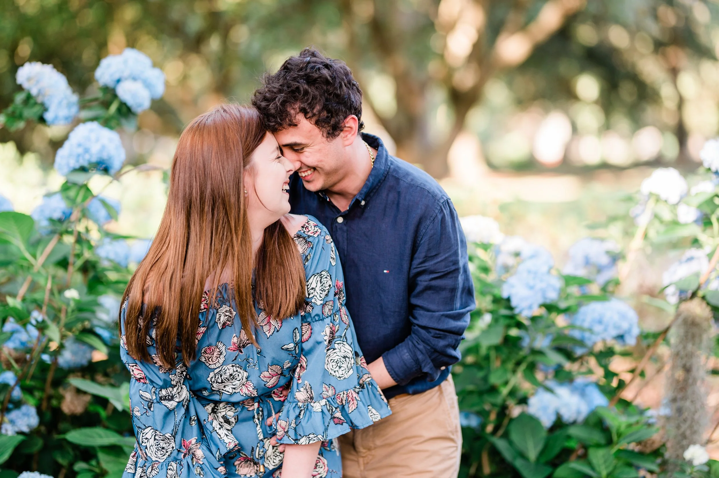 Andrea & Evan // Savannah, Georgia Engagement Photography // Forsyth Park & East Jones Street