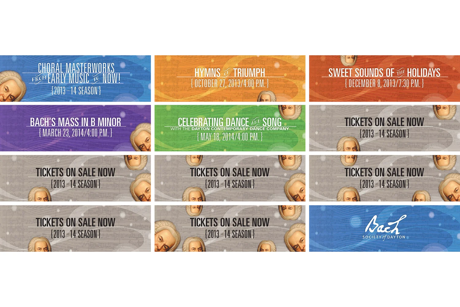 Bach Society: Animated Web Banner Storyboard