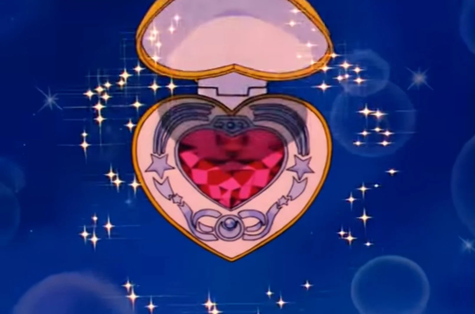 Sailor Moon's Cosmic Heart Mirror Compact Interior as seen on TV