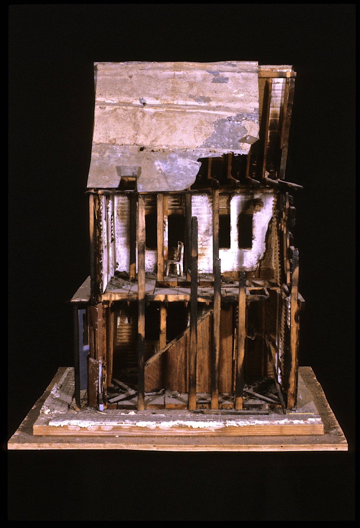 ravaged house
