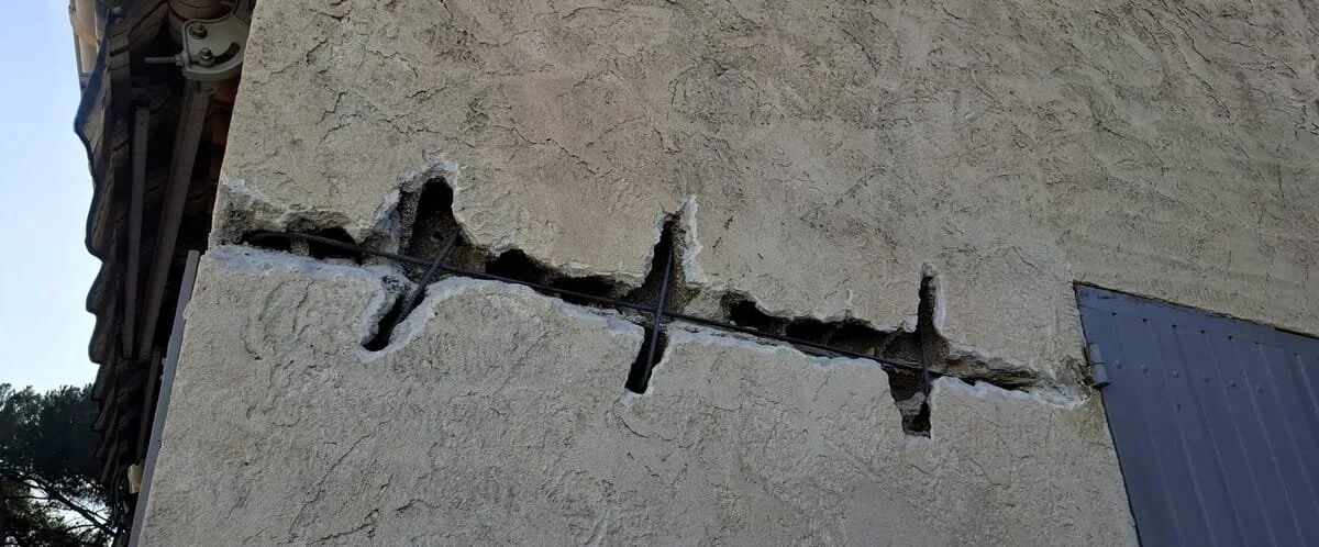 Réparation de fissures de façade