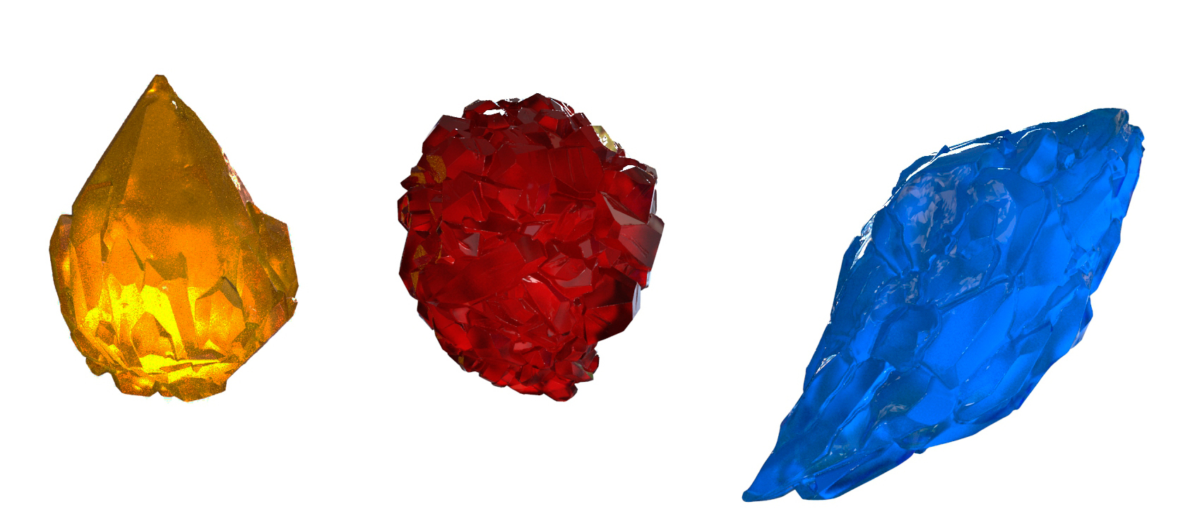 Topaz, Ruby and Sapphire