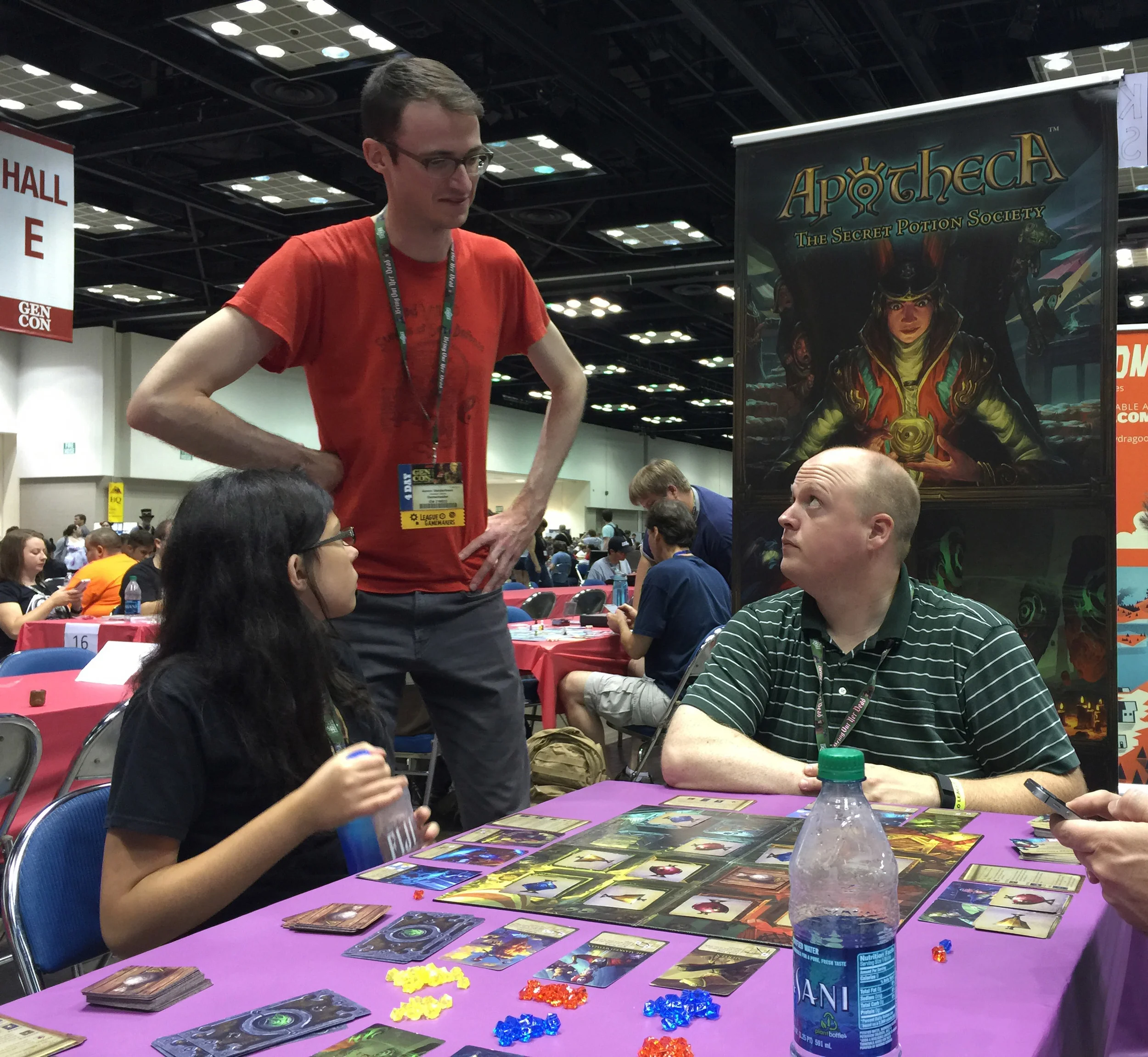 Game designer and friend Aaron Vanderbeek helped run Apotheca events