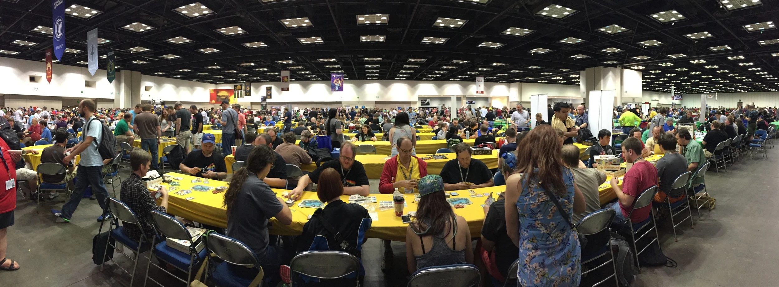 Busy event floor
