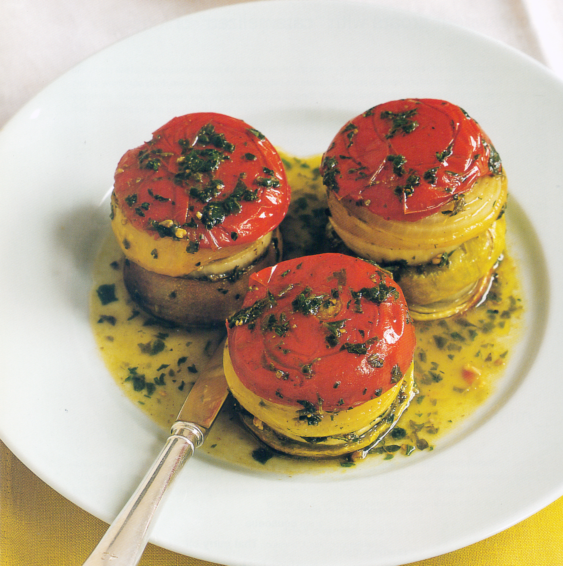 Little Tomato-Pesto Napoleons