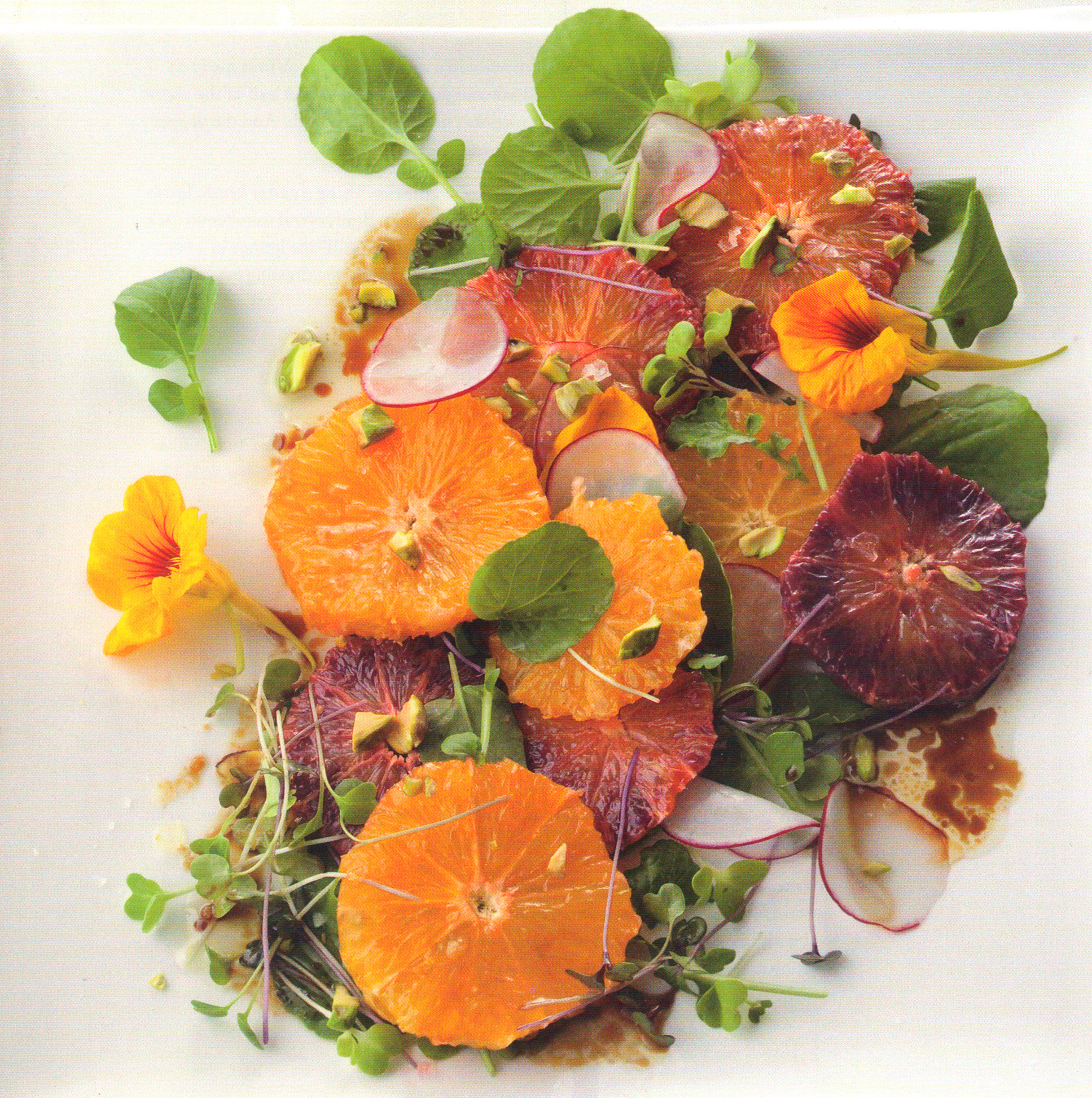 Arabic Orange Salad with Nasturtiums