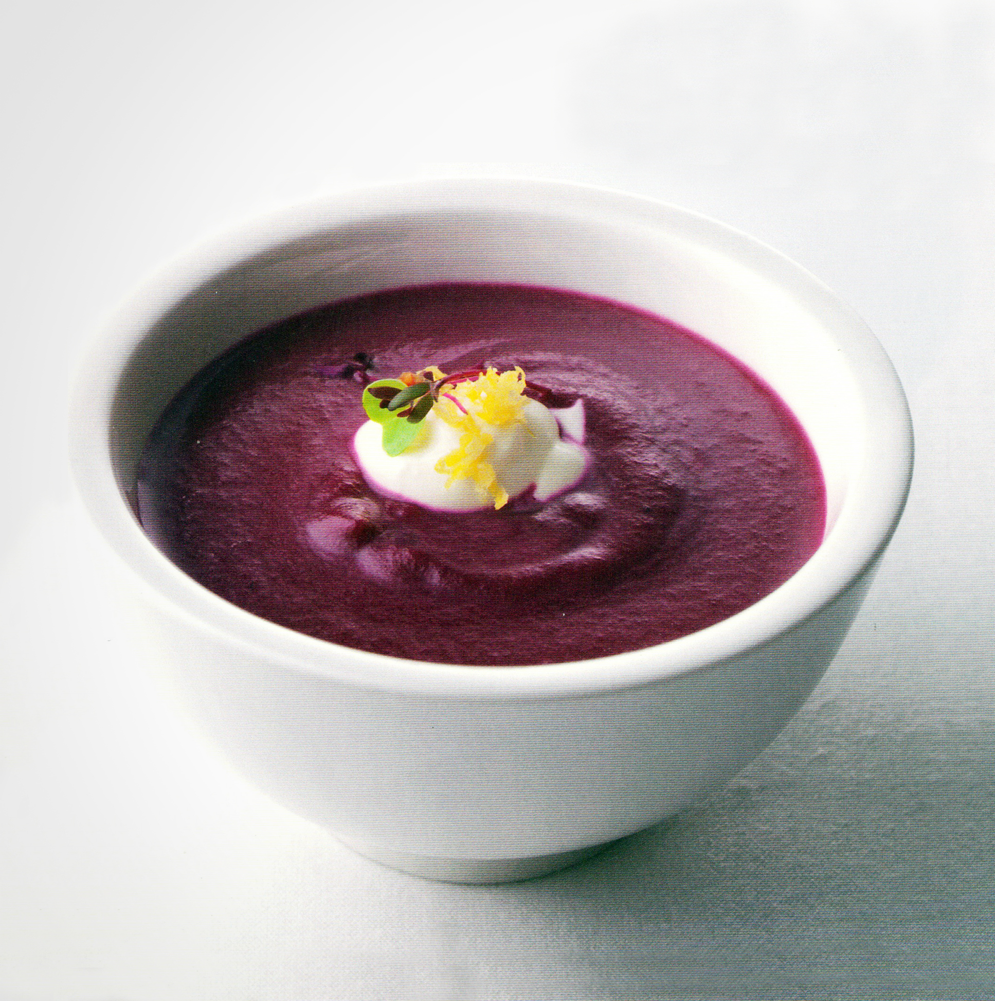 Beet Soup with Lemon Crème Fraîche