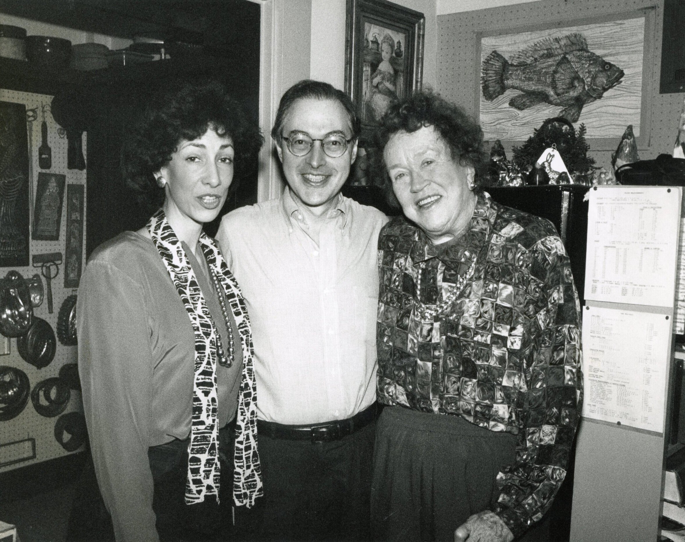  Rg, MW and Julia Child at her home in Cambridge MA 