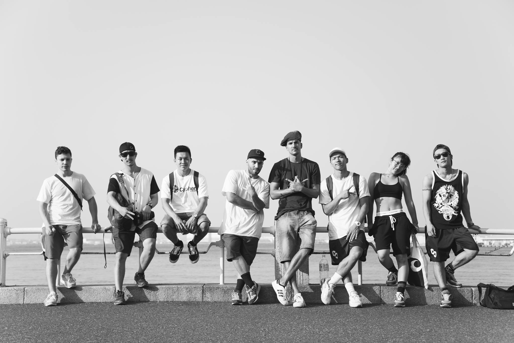 Fleau, Masta Minch, Tung Fu, Chizo, Amjad, Steez, Mimi, and DoubleU. Photo by TMFM facebook.com/photoTMFM
