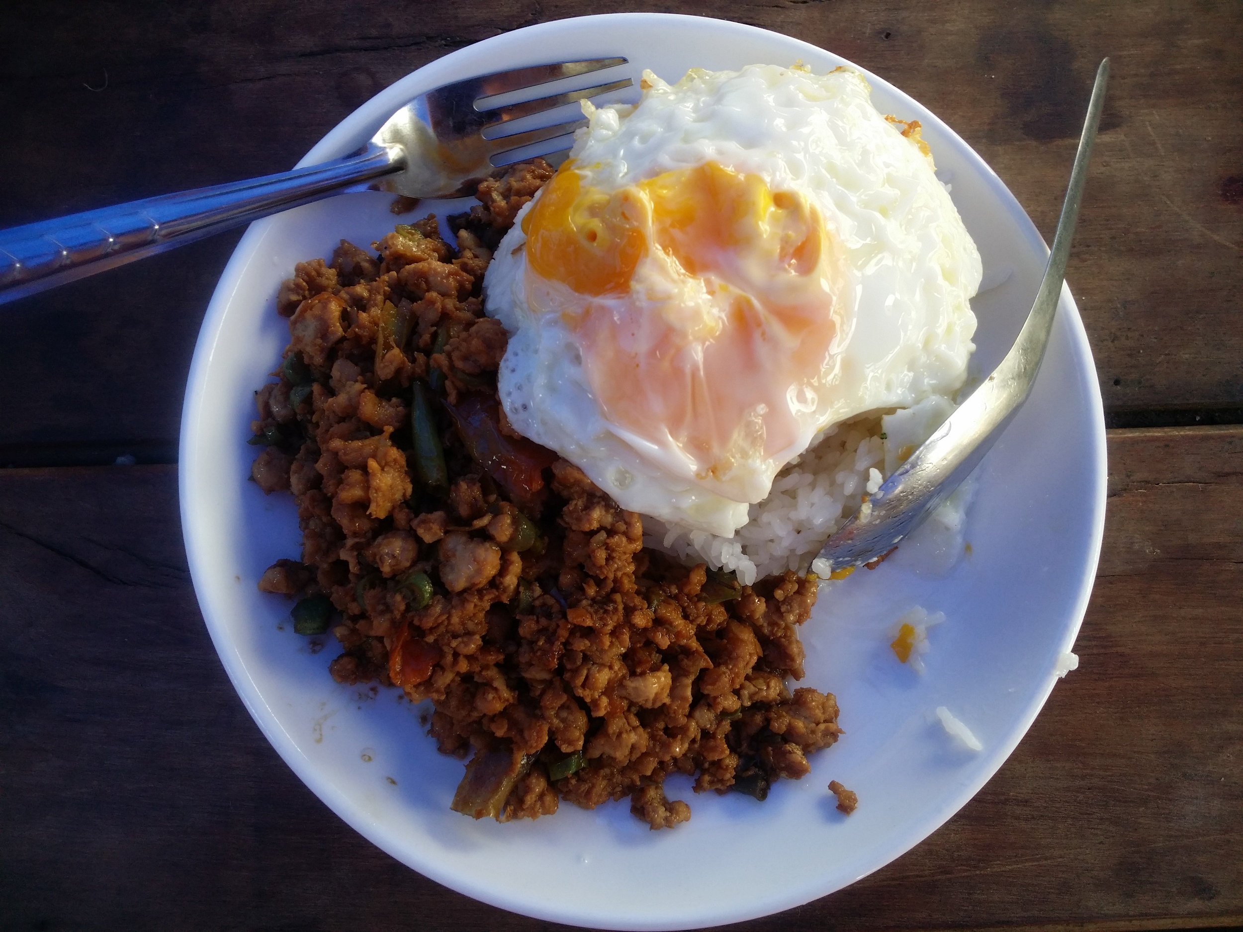 My #1 favorite meal I had in Laos. I don't know the name in English, but once I showed the picture they knew.