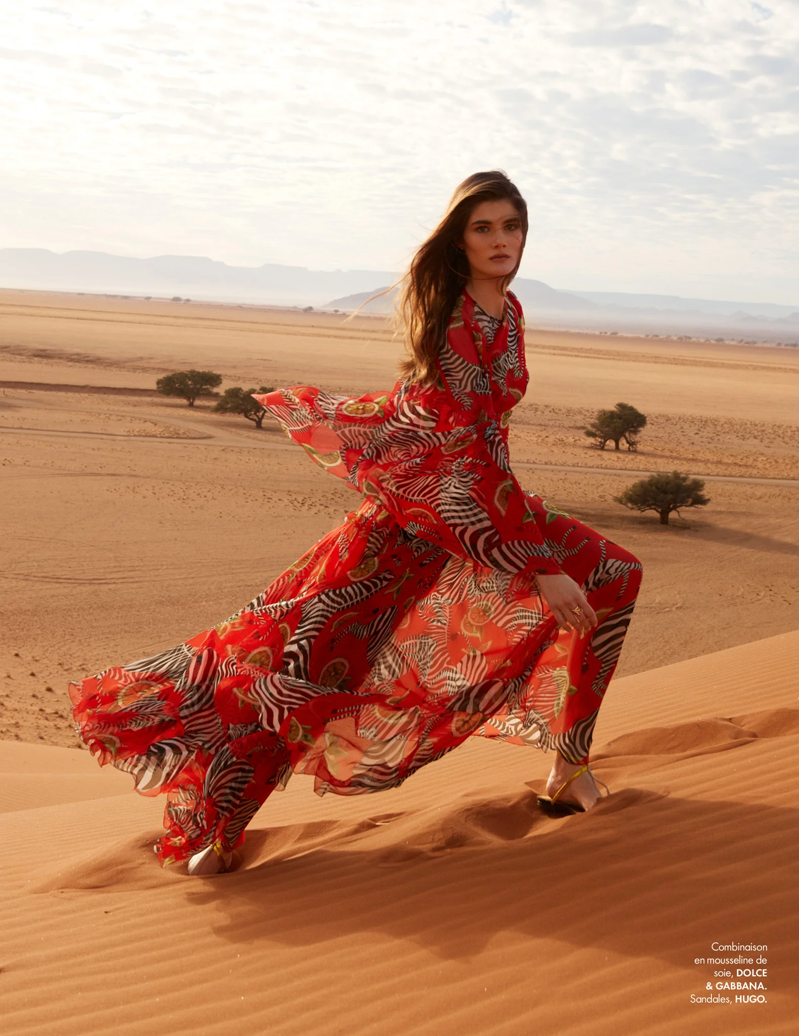 ELLE France - model Lucia Lopez styled by Hortense Manga
