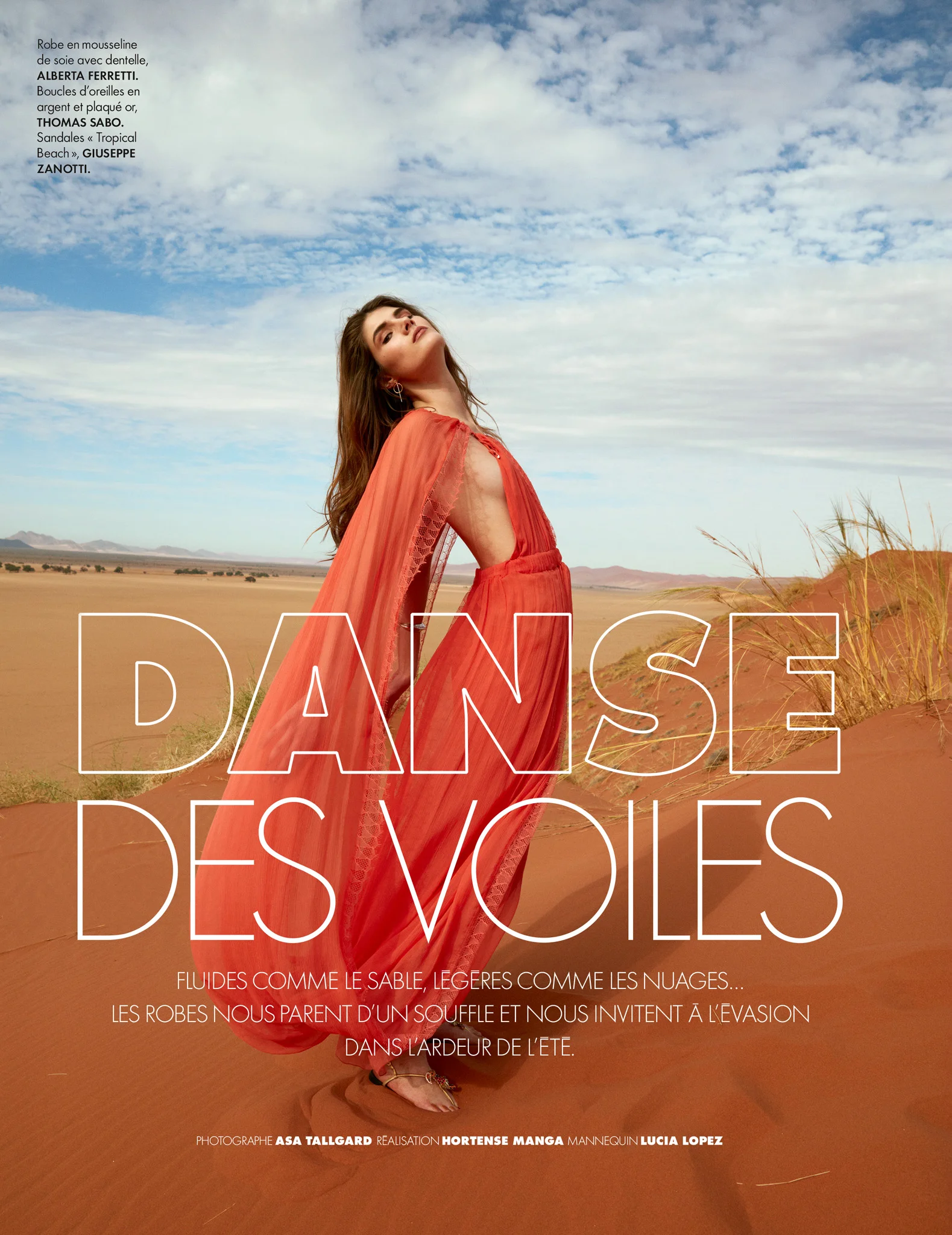 ELLE France - model Lucia Lopez styled by Hortense Manga
