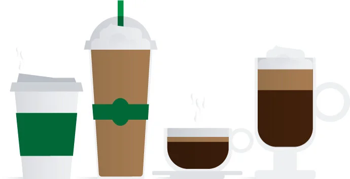  Coffee illustration used in email campaign to show that option are great. 