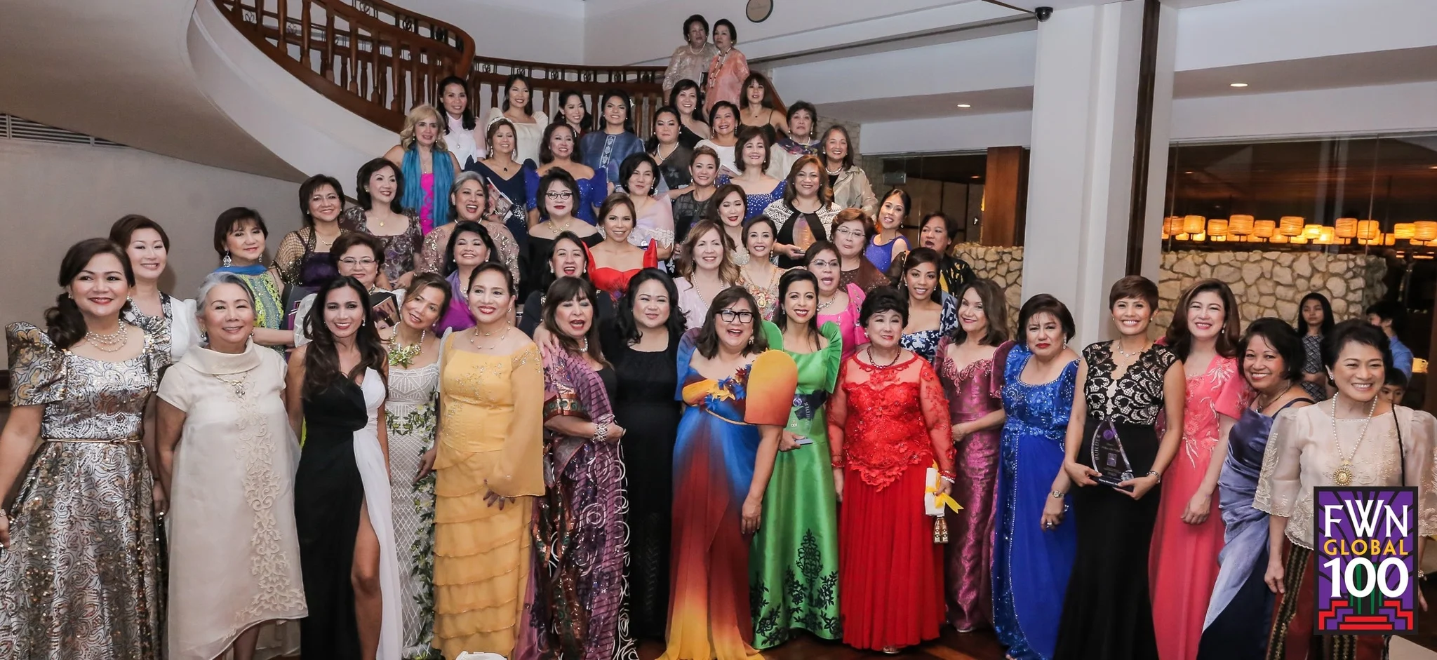 Marily Mondejar (front row, eighth from left) with 2016 FWN awardees. Photo by FWN. 