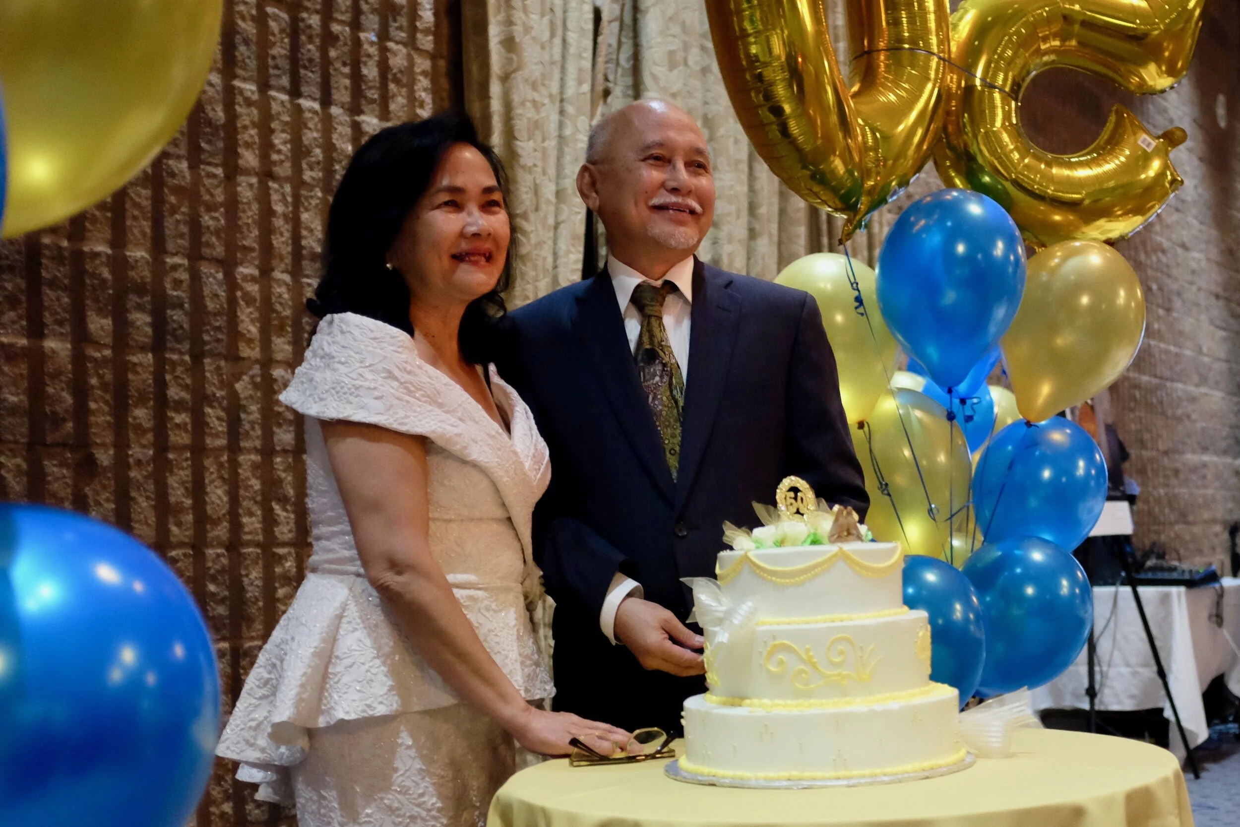 Mila Astorga Garcia and Hermie Garcia on their 50th wedding anniversary. Photo by J. Austria.