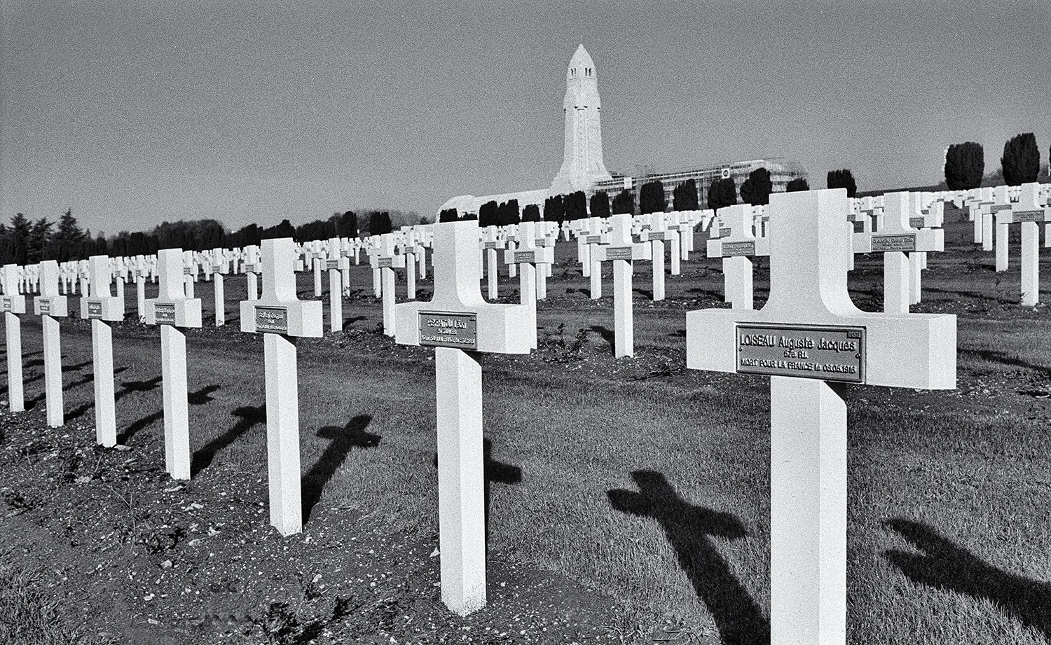 The Douaumont ossuary is a memorial containing the remains of soldiers who died during the Battle of Verdun in World War I. It and the surrounding battlefield have been designated a "nécropole nationale", or "national cemetery.”