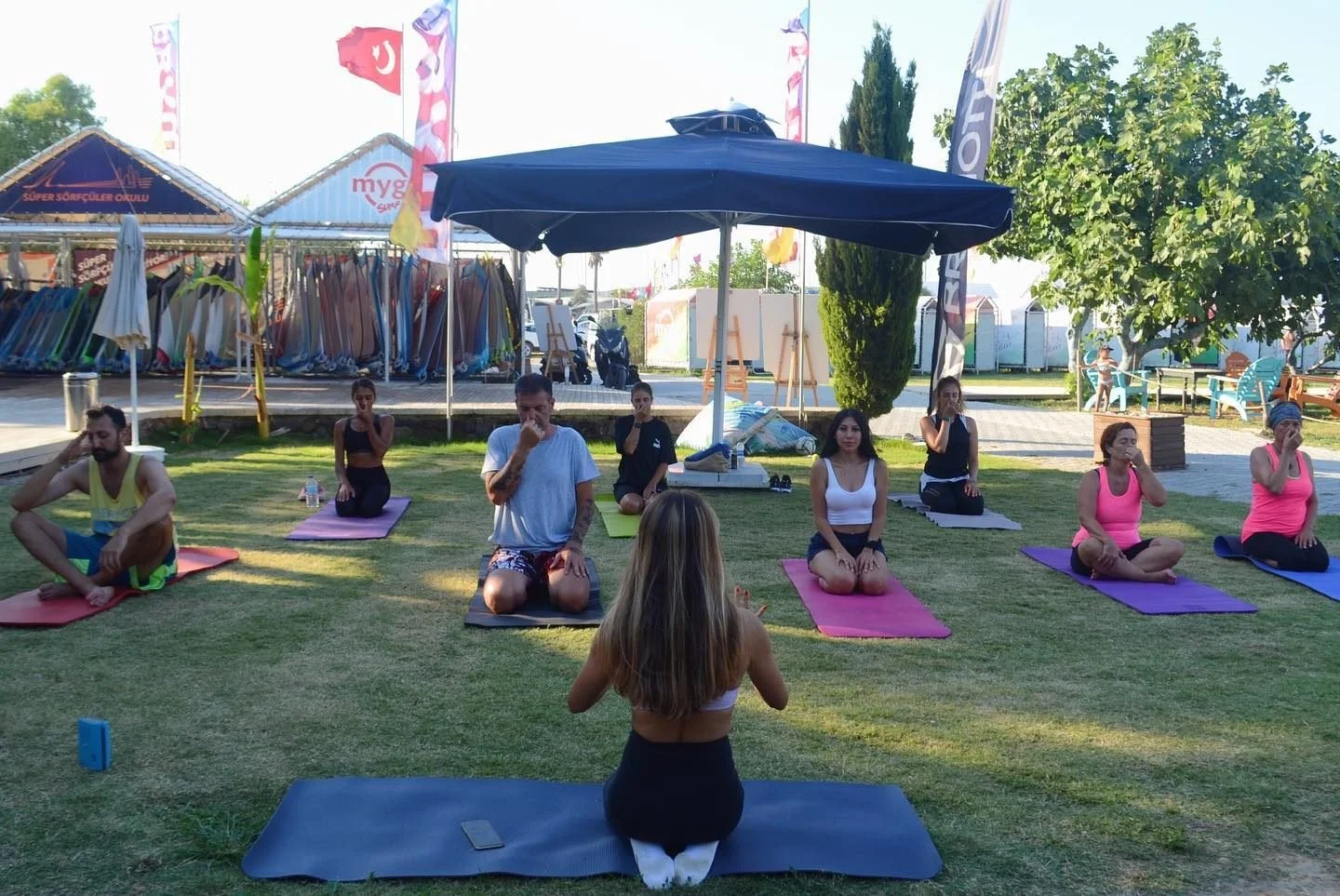 Dünkü yoga dersinden