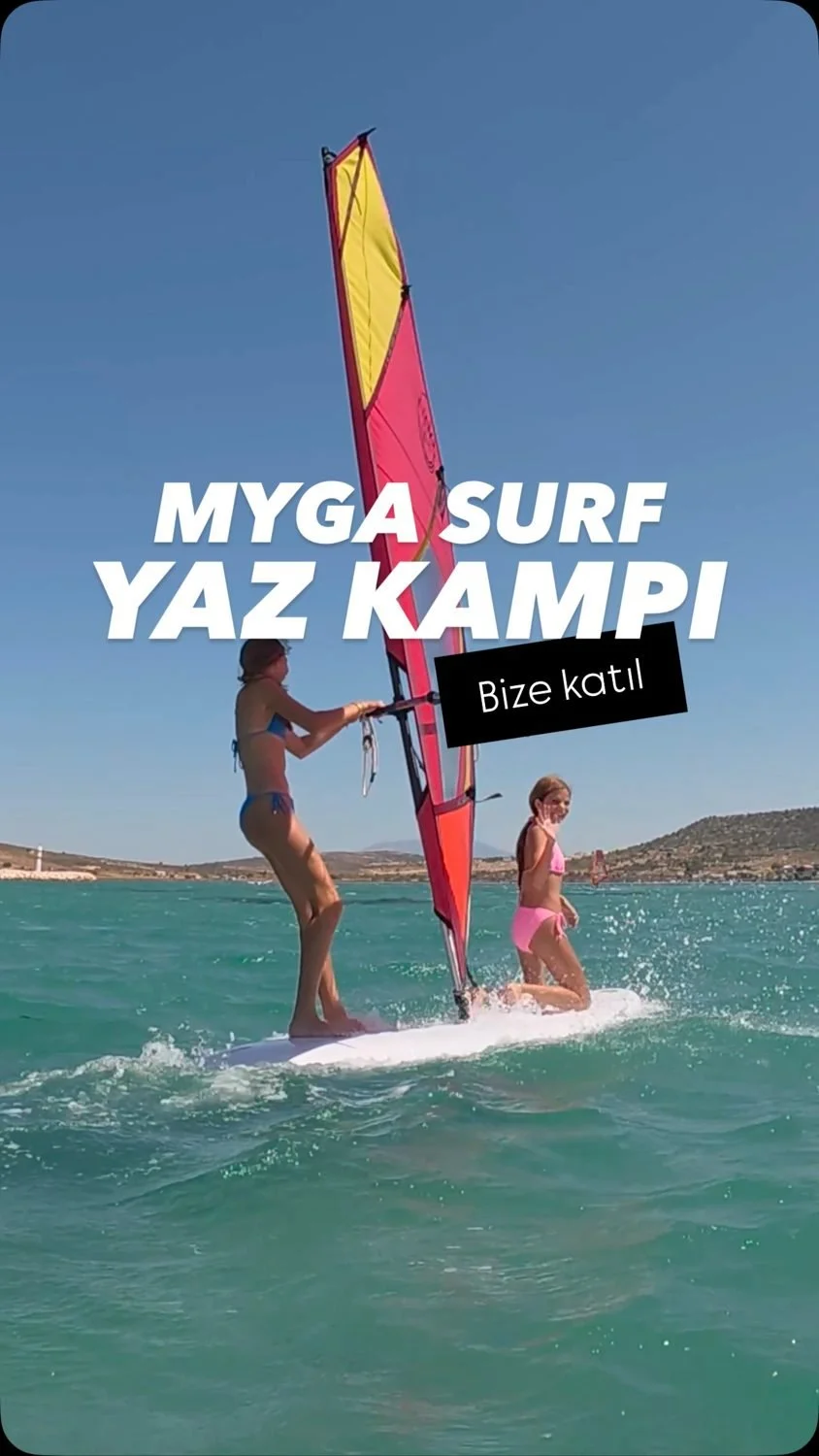 Çocuklar ve gençler için profesyonel windsurf eğitimi
