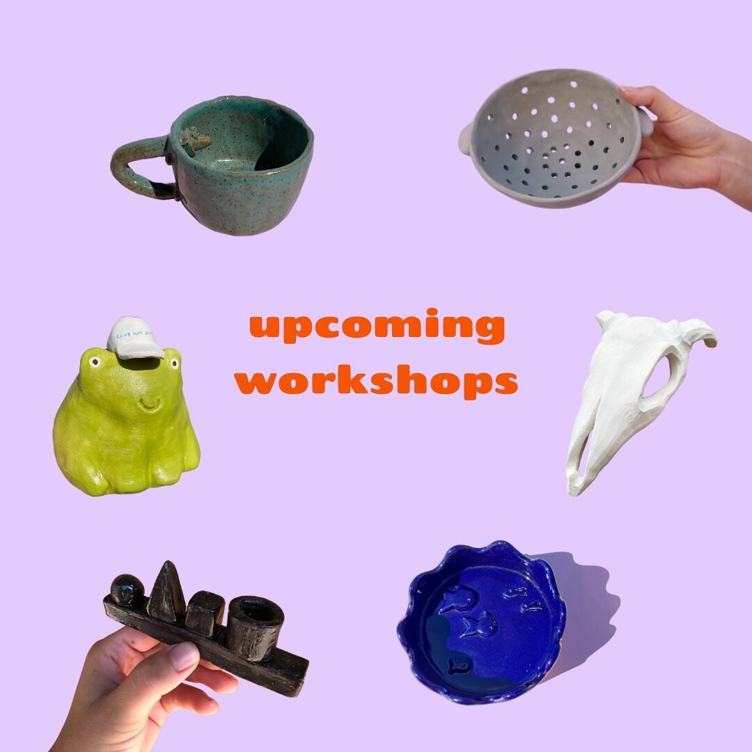 We have some v cute ceramic workshops happening over at @bsclubhouse!  Visit the &ldquo;Workshops&rdquo; link in the @bsclubhouse bio to learn more and sign up!