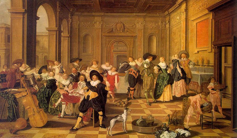 Dirck Hals, Banquet Scene in a Renaissance Hall