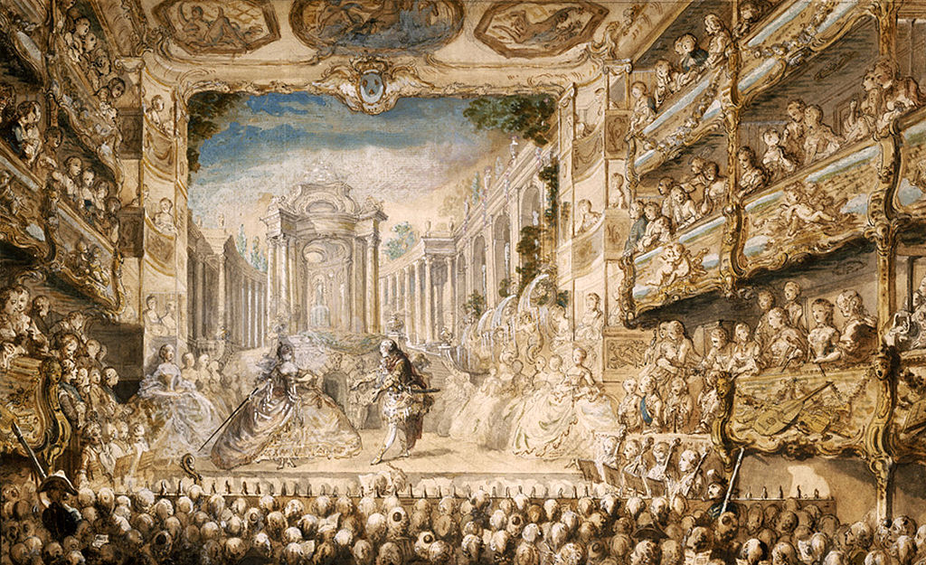 Saint-Aubin, Lully's "Armide" performed at the Palais-Royal , 1761