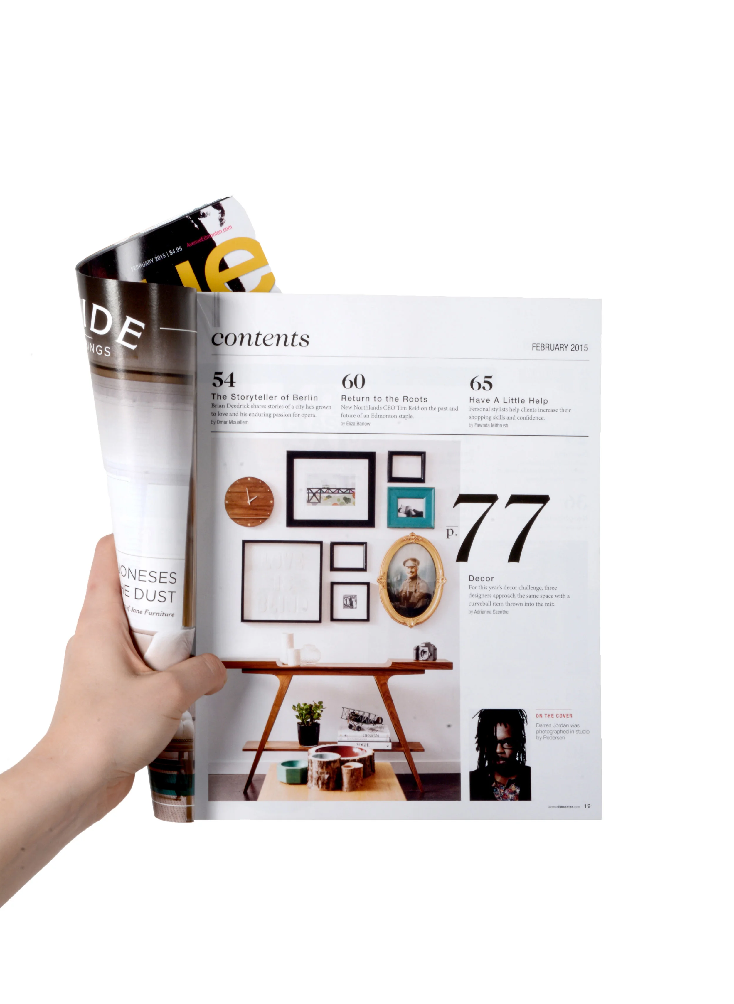 LOVE IS BLIND - Featured in Avenue Magazine Edmonton article on Edmonton products and interior design.