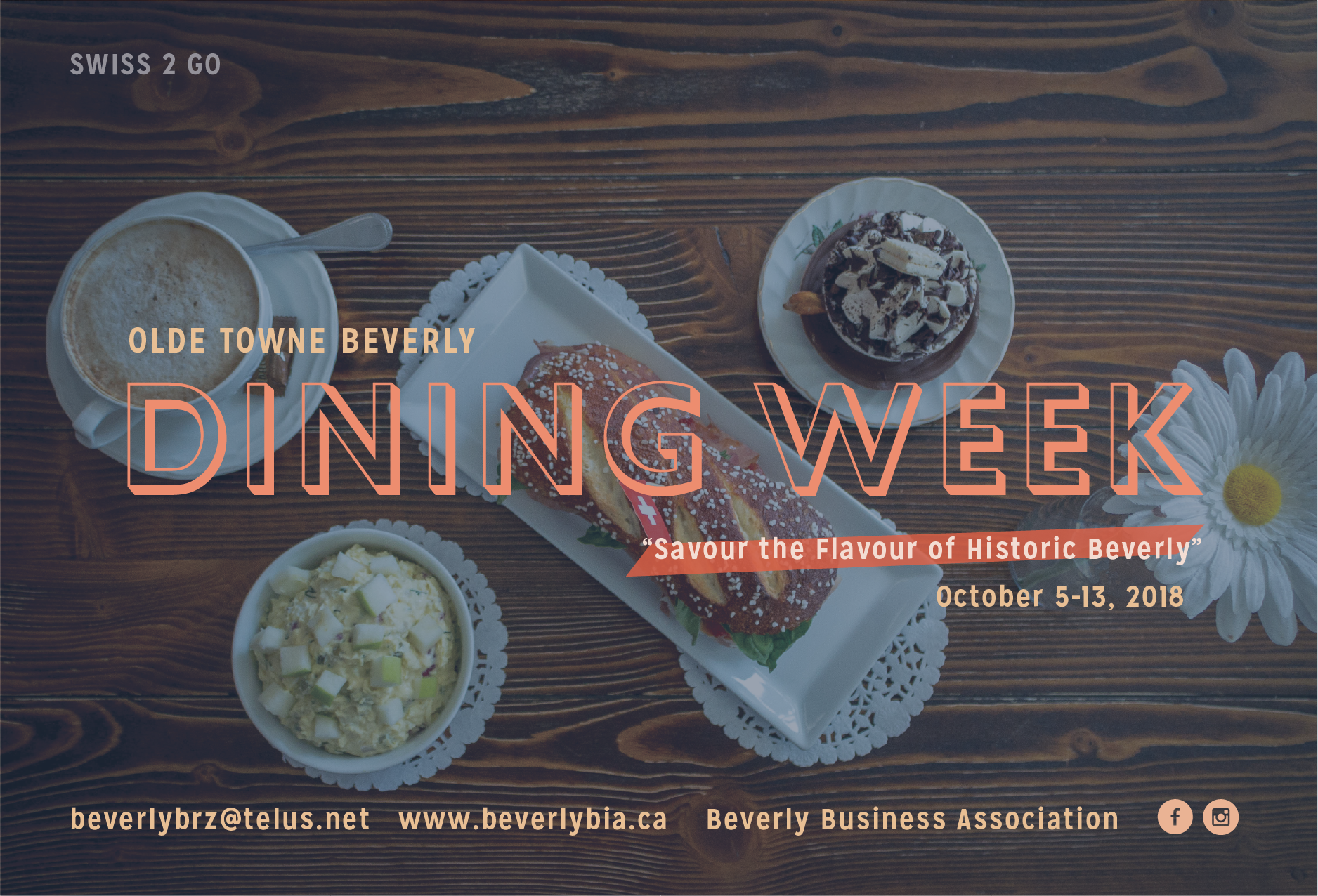  Brand creation and a full marketing campaign for Beverly Business Association to launch their new initiative “Beverly Dining Week”. The event is to increase patronage and awareness of what Beverly has to offer and remove the stigma that Beverly is a