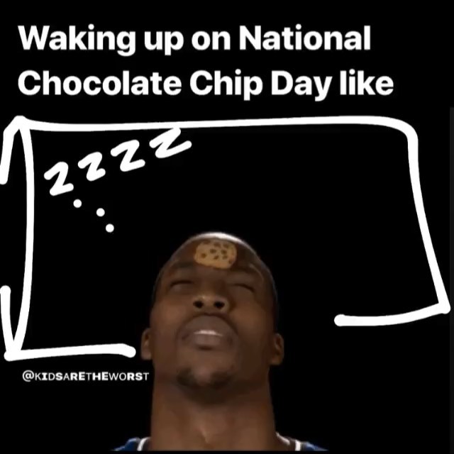 I like to start celebrating these important holidays IMMEDIATELY.
.
What can I put chocolate chips in for dinner? Pancakes? Fruit salad? Tacos?
.
#kidsaretheworst #nationalchocolatechipday #chocolatechip