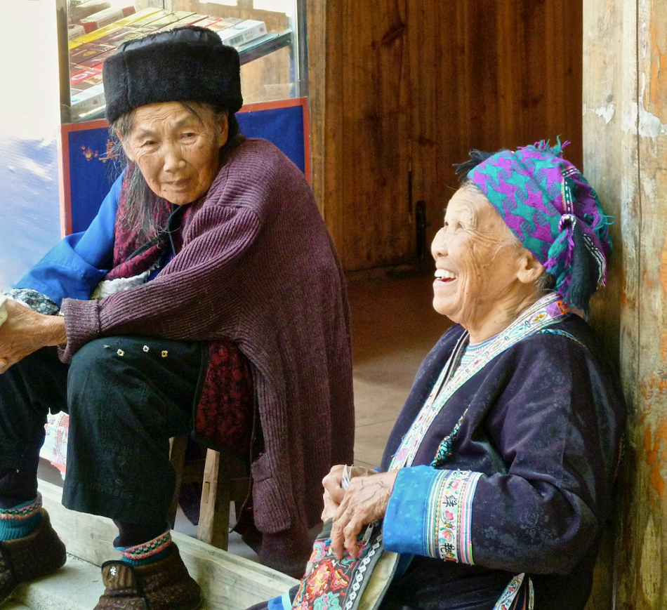 Miao Minority Elders, Rongshui Village, Guangxi, China