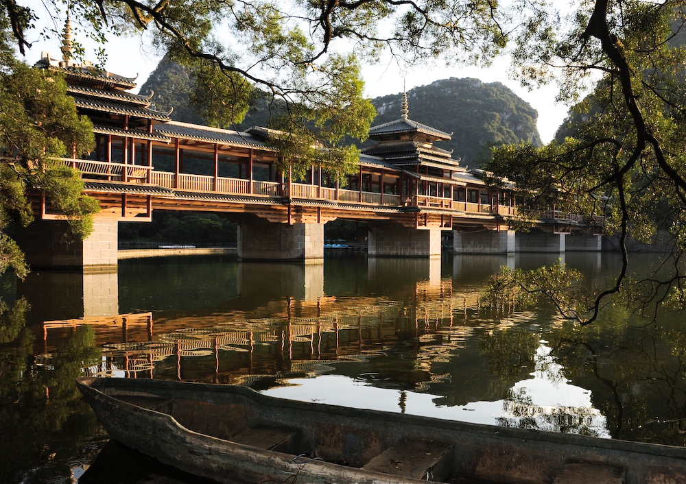 The Dong Bridge, Longtan Park, Liuzhou, Guangxi, China