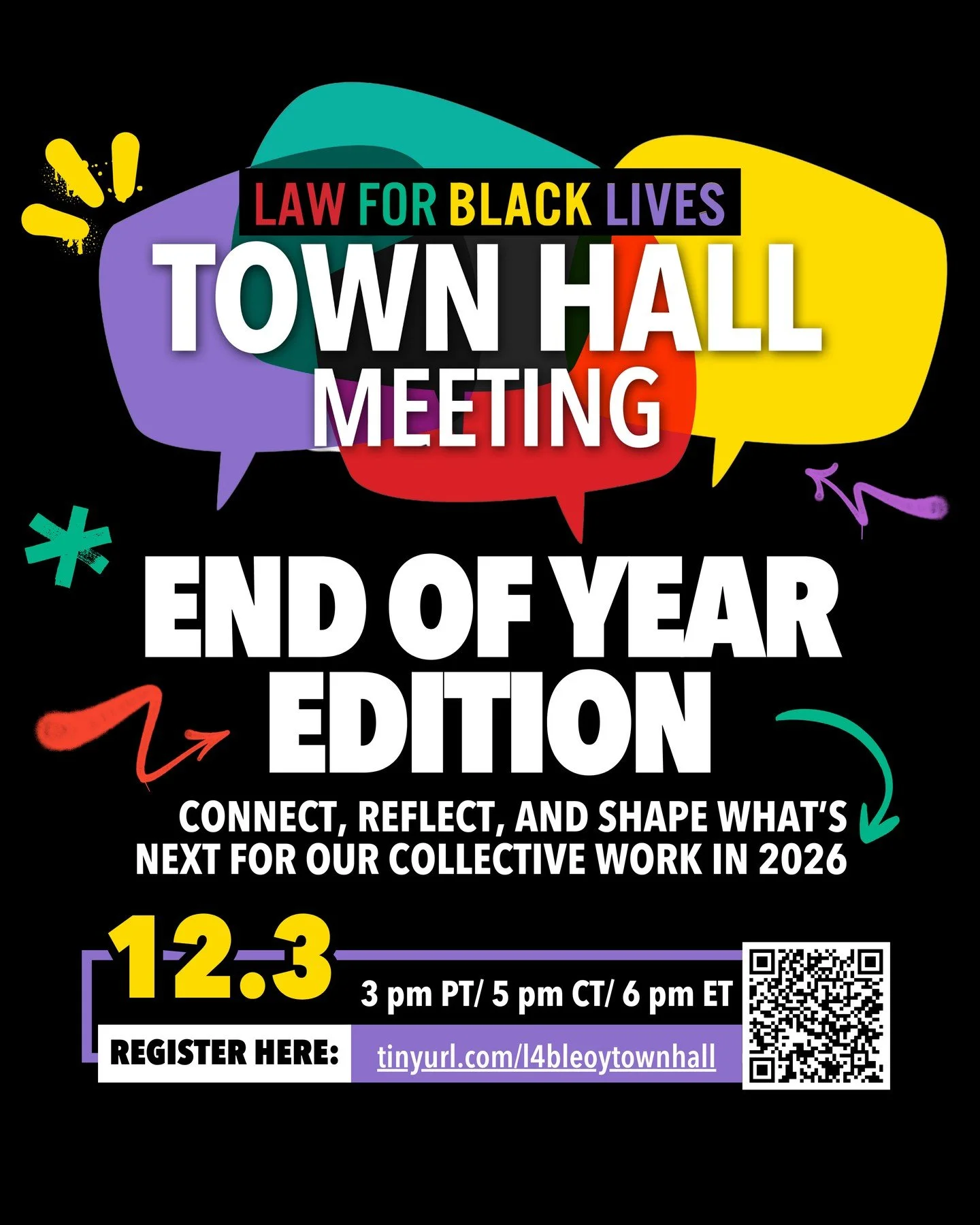 12/3 3 pm PT/ 5 pm CT/ 6 pm ET⁠
⁠
We&rsquo;re closing out the year together with a Town Hall &mdash;and open to our entire network and partners. This network-wide gathering is a space to connect, reflect, and hear what&rsquo;s next for our collective