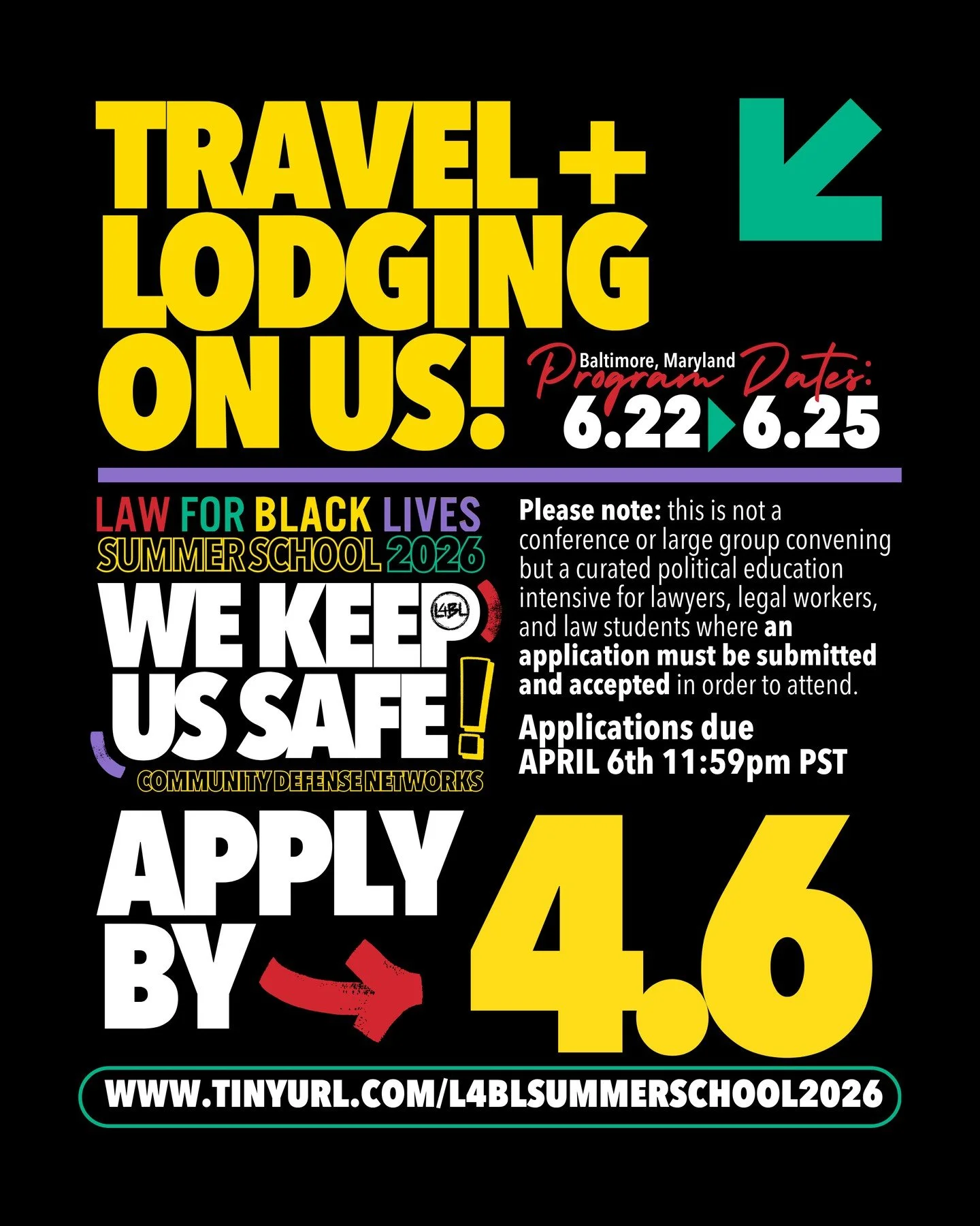 ⁠
"These sessions spoke to my work and helped me to think more critically about how I can be most effective in working towards real change."⁠
⁠
Summer School 2026 is a 3.5 Day in-person intensive with the theme "We Keep Us Safe: Commun