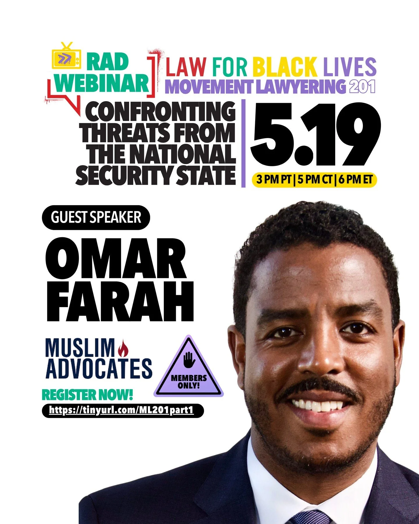 Join Law For Black Lives in partnership with Muslim Advocates and the Center for Constitutional Rights for Movement Lawyering 201. ML 201 is a strategy workshop focused on navigating the sweep of threats facing our movements from the national securit