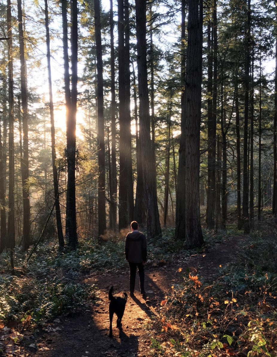 Laura: Hiking with Kona