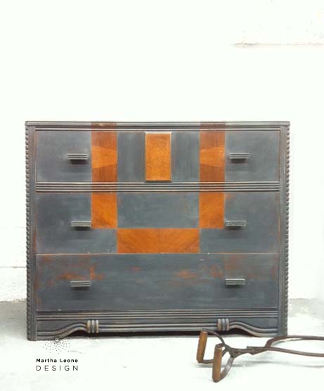 dresser in annie sloan graphite by martha leone design