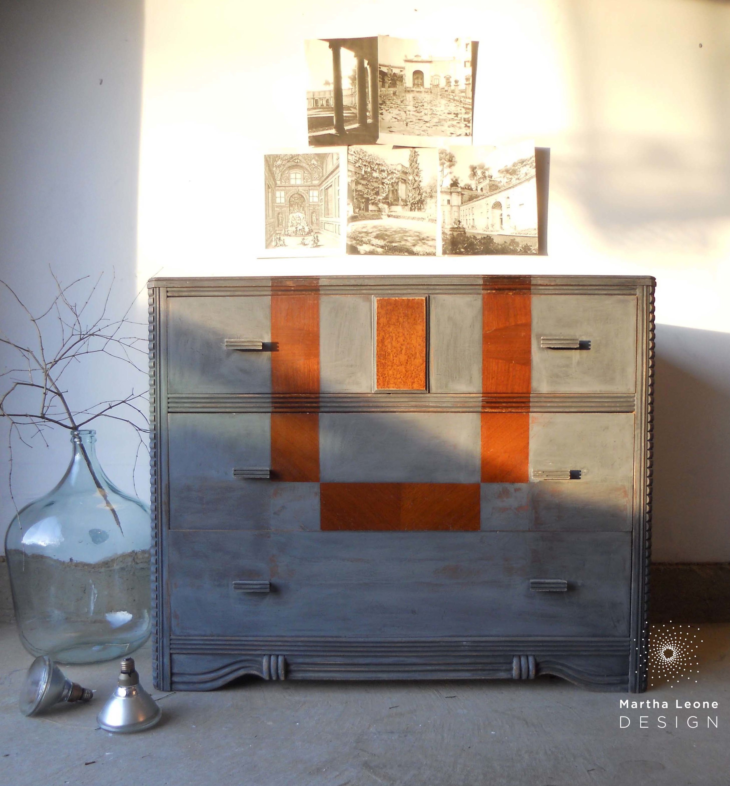 dresser in annie sloan graphite by martha leone design