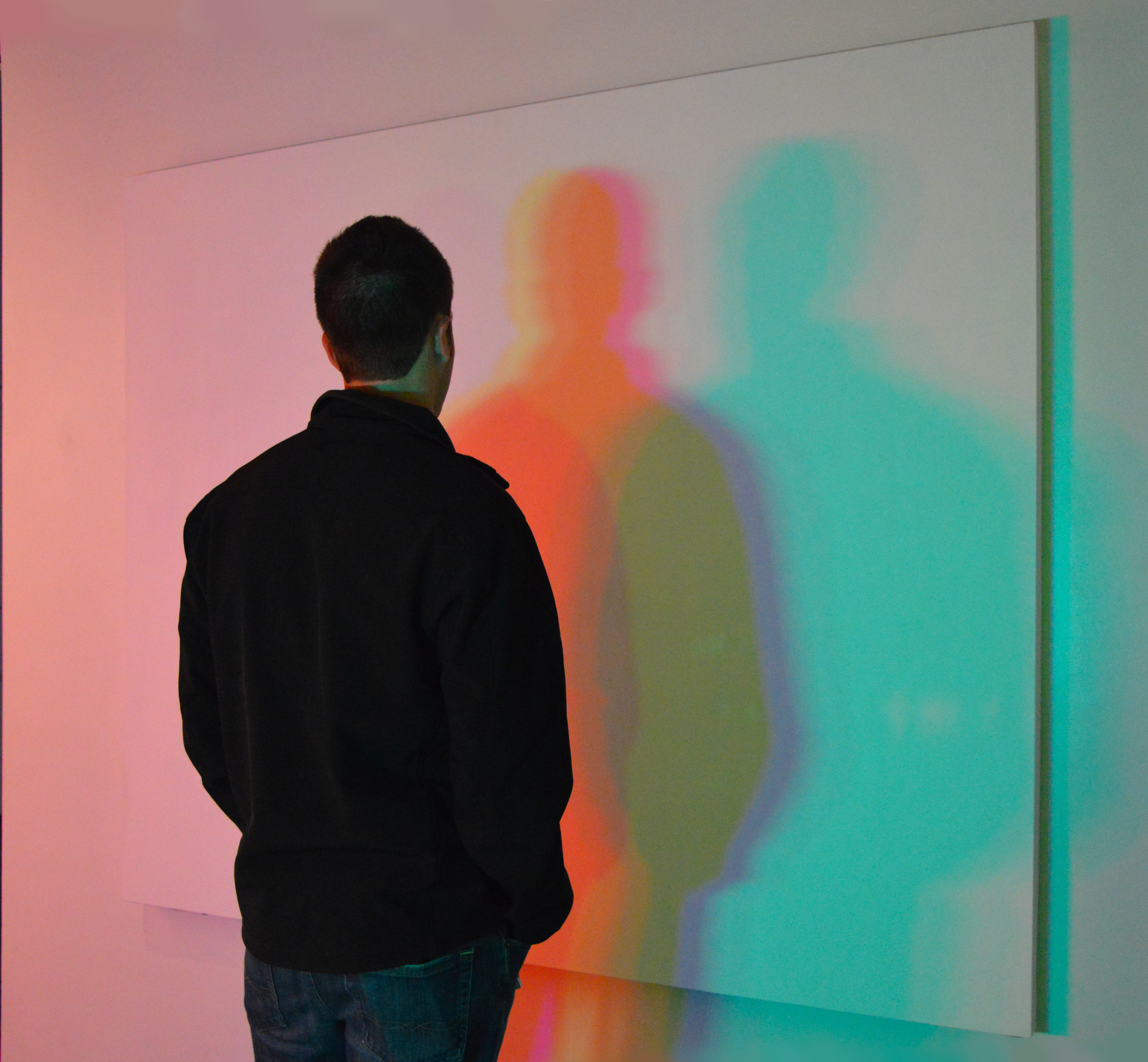 Untitled, 2015, variable size, canvas and led lights
