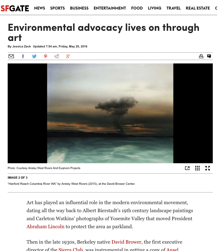 Jessica Zack wrote a lovely piece about the David Brower Center' s new exhibition, Common Ground: A Celebration of our National Parks . To read article please see >>
