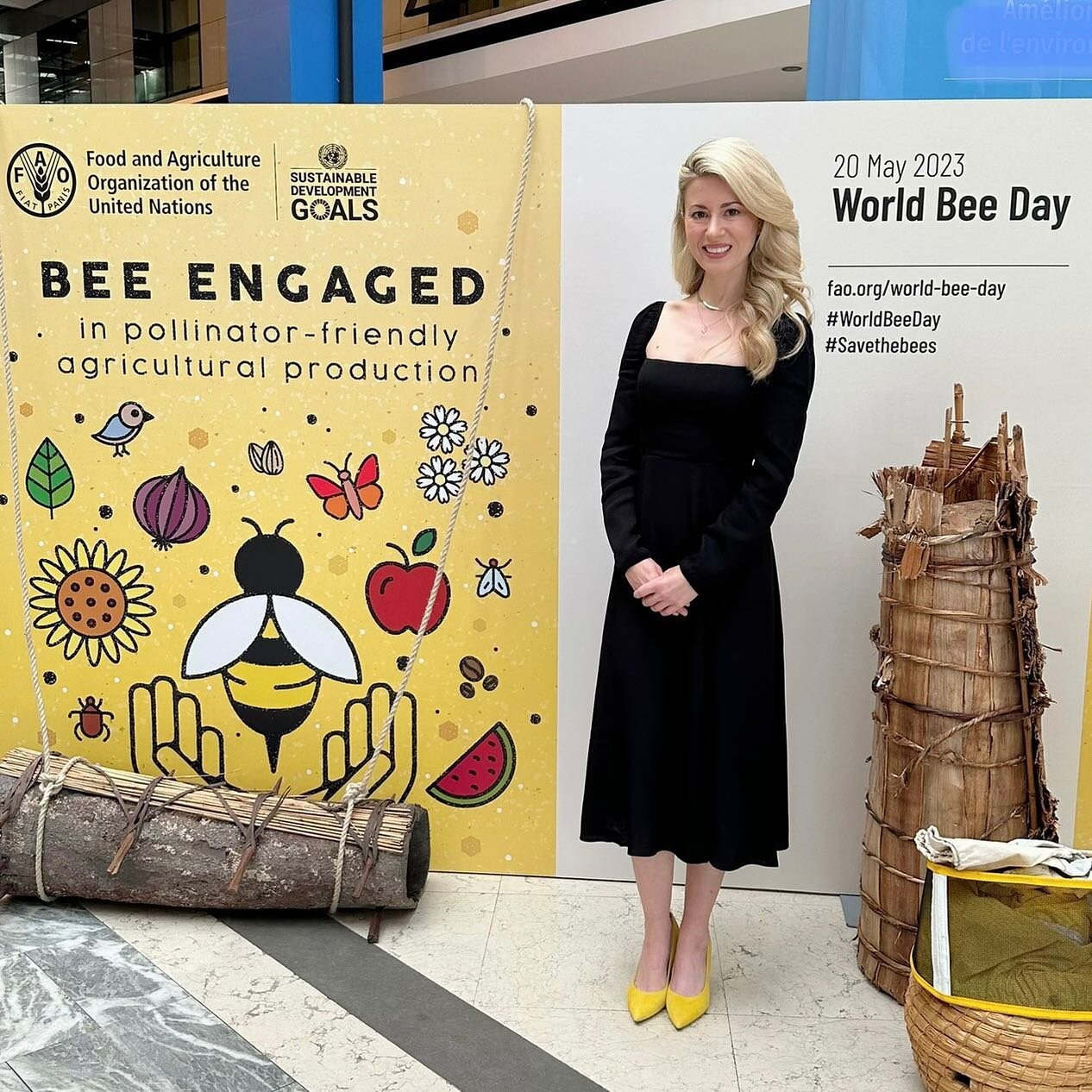 Happy World Bee Day from the Food and Agriculture Organization of the United Nations in Rome!

Thank you to everyone at @fao for the invitation to speak on behalf of bees and beekeepers at the biggest and best celebration of World Bee Day on the plan